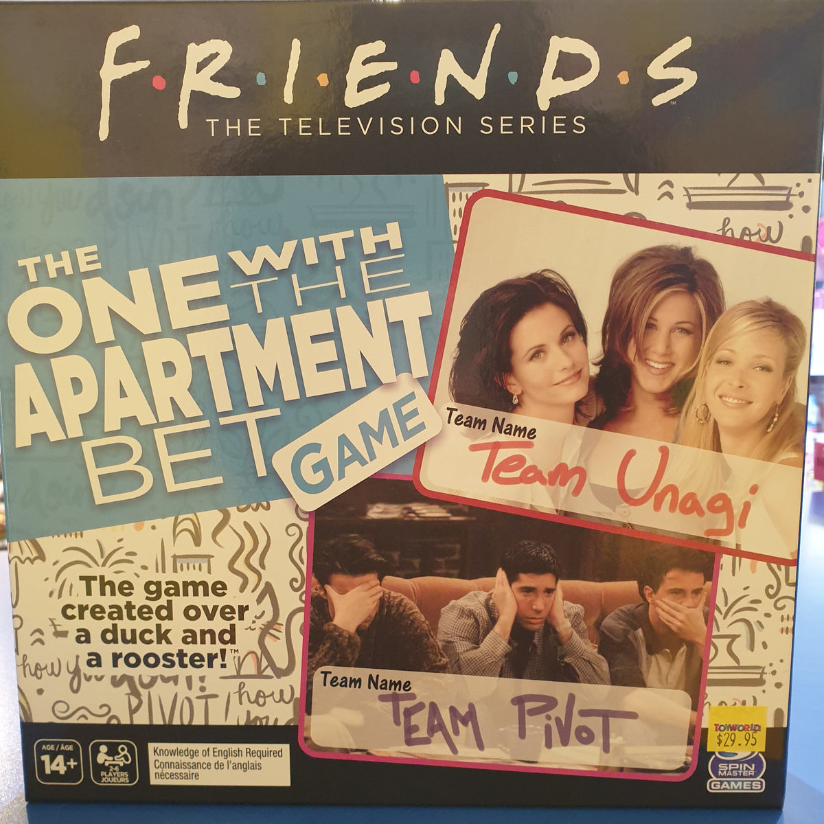 FRIENDS THE ONE WITH THE APARTMENT BET GAME