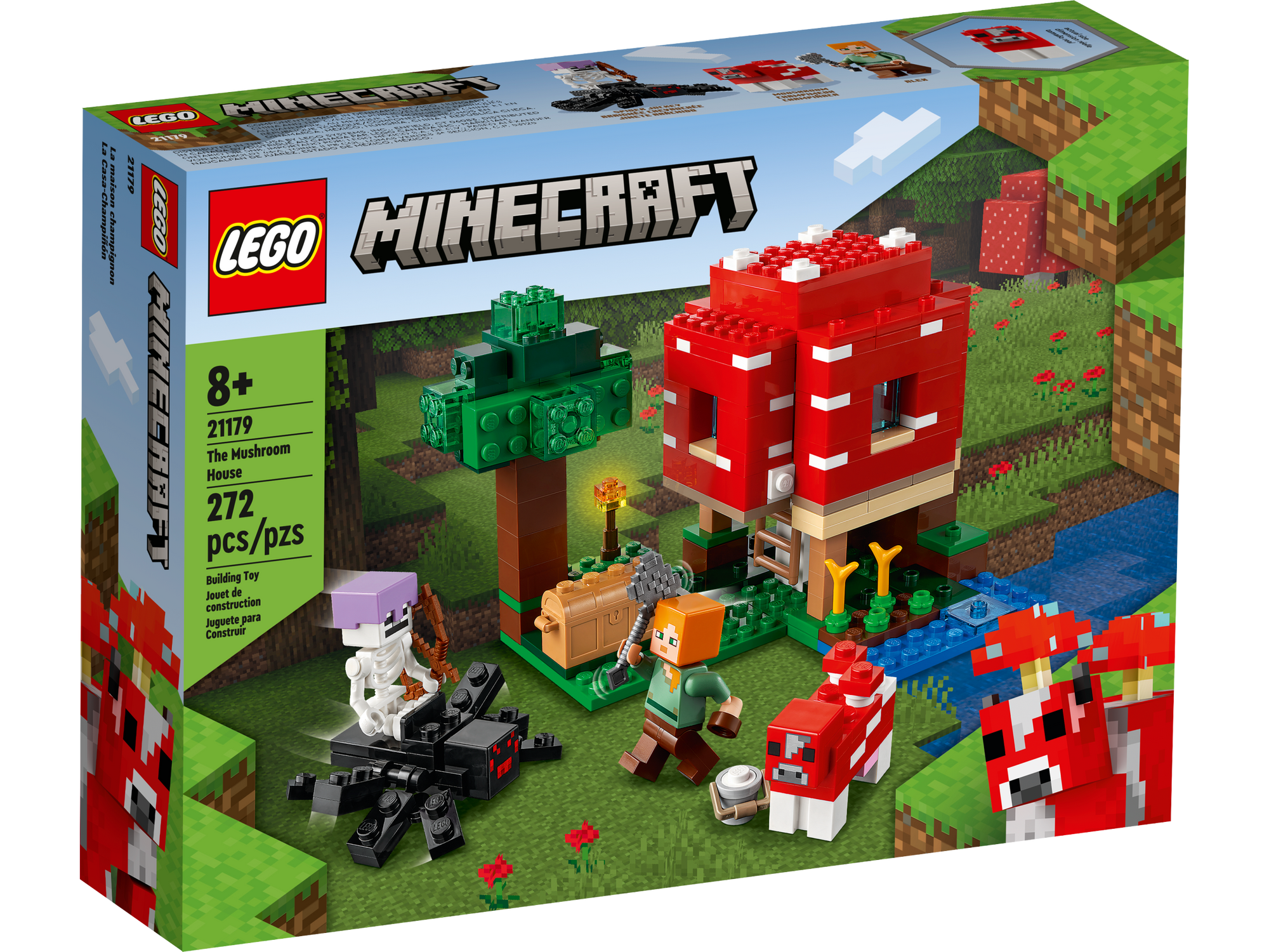 LEGO 21179 MINECRAFT - THE MUSHROOM HOUSE