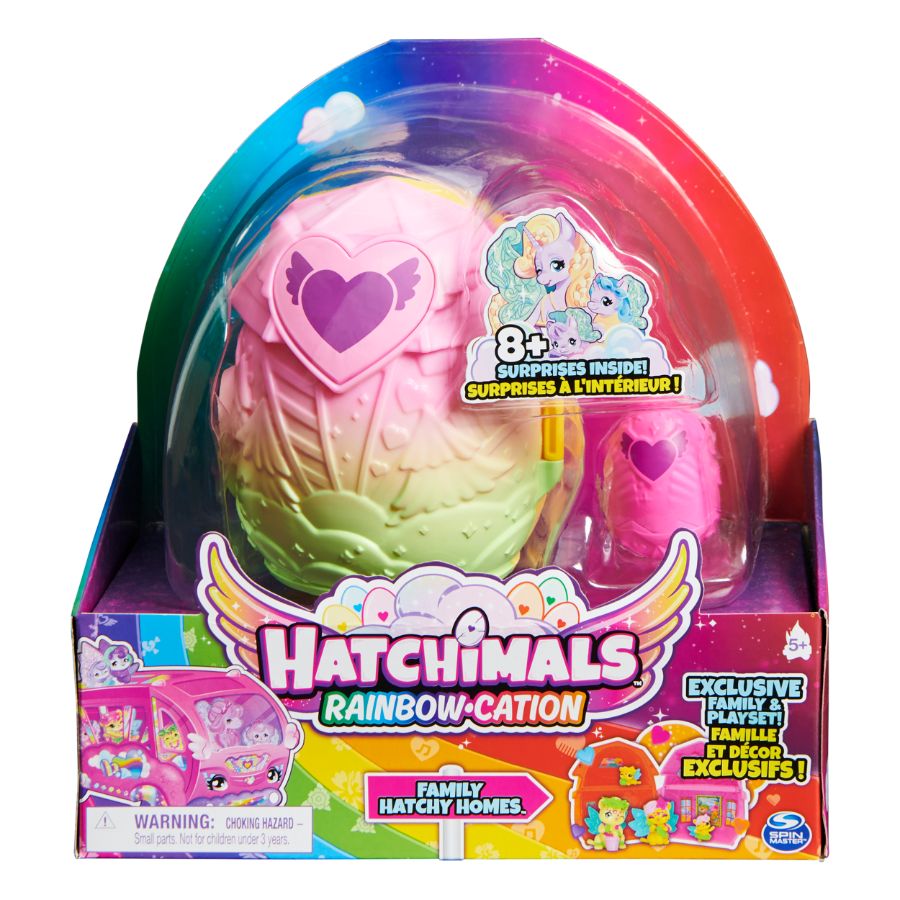 HATCHIMALS RAINBOWCATION FAMILY HATCHY HOMES