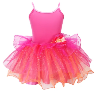 BLOOM FAIRY DRESS SIZE 3/4 HOT PINK