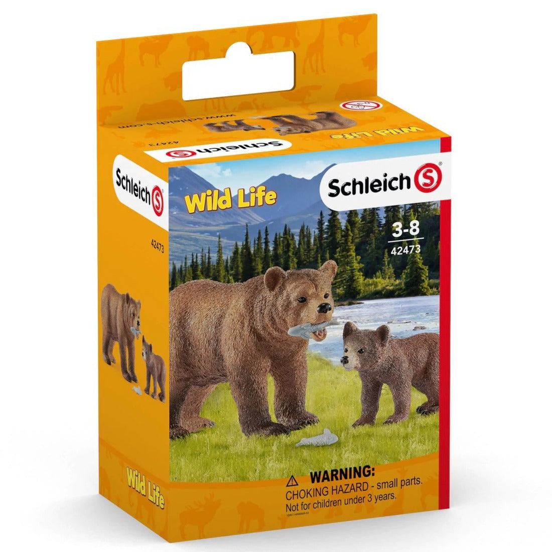 SCHLEICH-GRIZZLY BEAR MOTHER WITH CUB