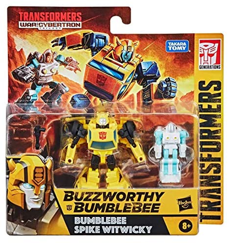 TRA BUZZWORTHY BUMBLEBEE WAR FOR CYBERTRON CORE BUMBLEBEE & SPIKE WITWICKY 2-PACK