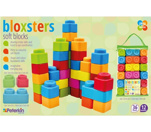 PLAY AND LEARN BLOXSTERS SOFT BLOCKS