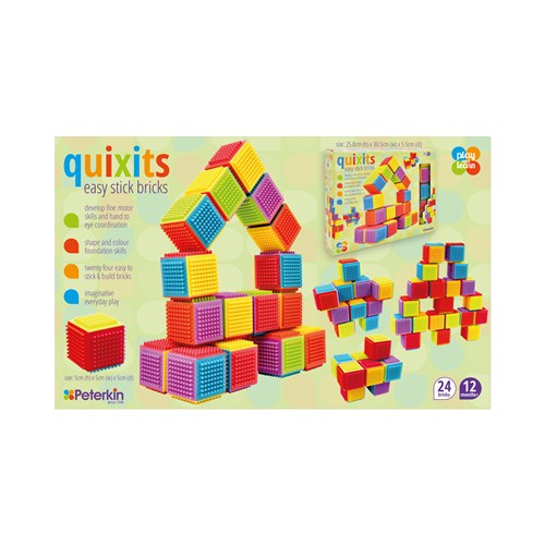 PLAY AND LEARN QUIXITS EASY STICK BRICKS