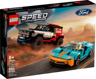 LEGO 76905 SPEED CHAMPIONS - FORD GT HERITAGE EDITION AND BRONCO R