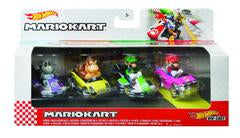 Hot Wheels 1:64 Mario Kart 4-Pack Diecast Vehicles