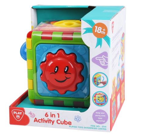 PLAYGO 6 IN 1 ACTIVITY CUBE 18M+