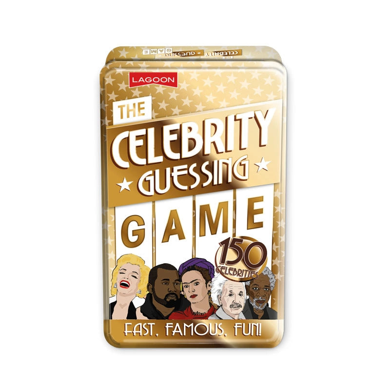 CELEBRITY GUESSING GAME TIN