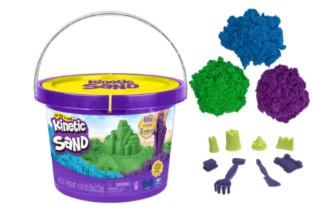 KINETIC SAND 6LB X 3 COLOUR BUCKET WITH TOOLS