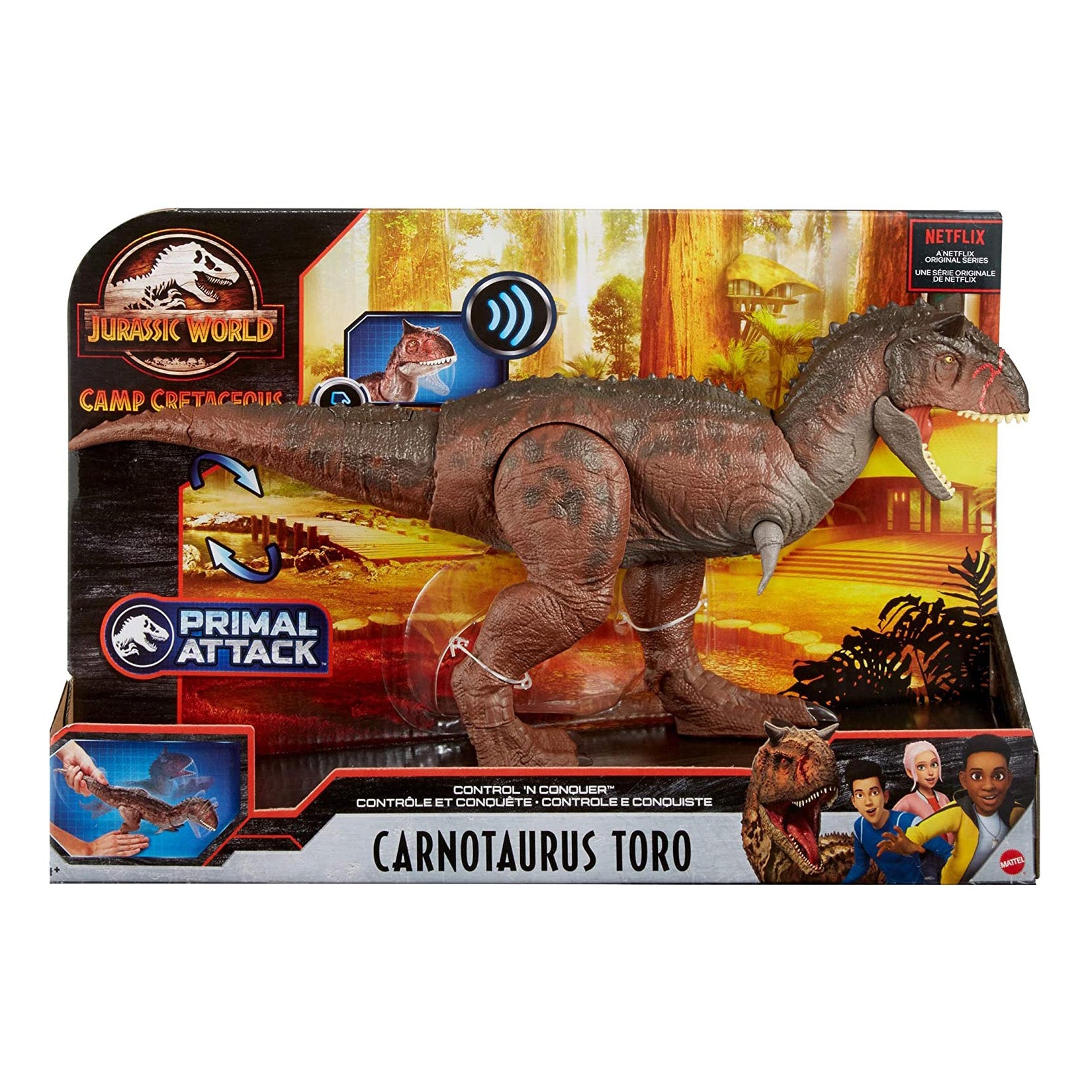 Jurassic World Camp Cretaceous Control N Conquer Carnotaurus Toro