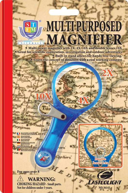 MAGNIFIER WITH COMPASS