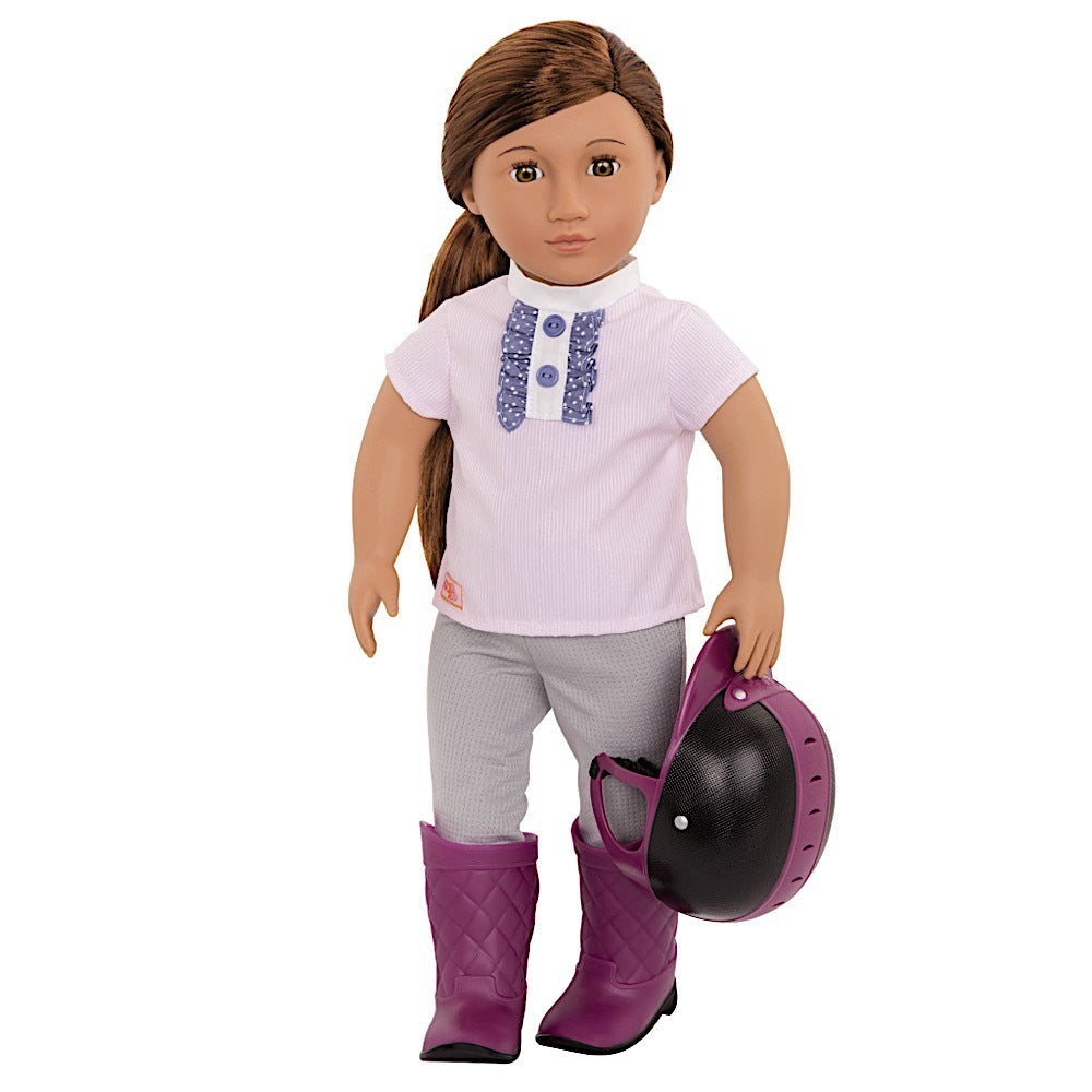 OUR GENERATION DOLL W/ RIDING OUTFIT - ELLIANA BROWN | OUR GENERATION | Toyworld Frankston