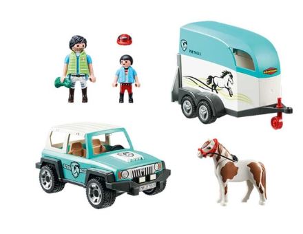 PLAYMOBIL 70511 COUNTRY -  CAR WITH PONY TRAILER