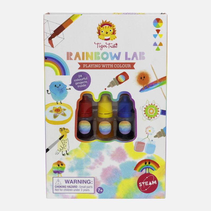 TIGER TRIBE-RAINBOW LAB PLAYING WITH COLOUR