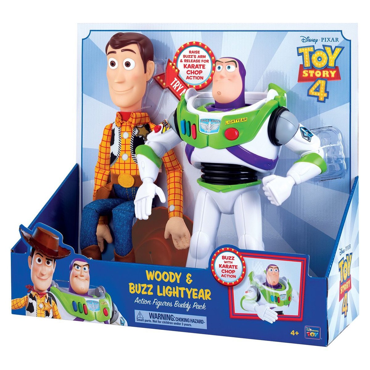 TOY STORY 4 KARATE BUZZ AND WOODY TWIN PACK
