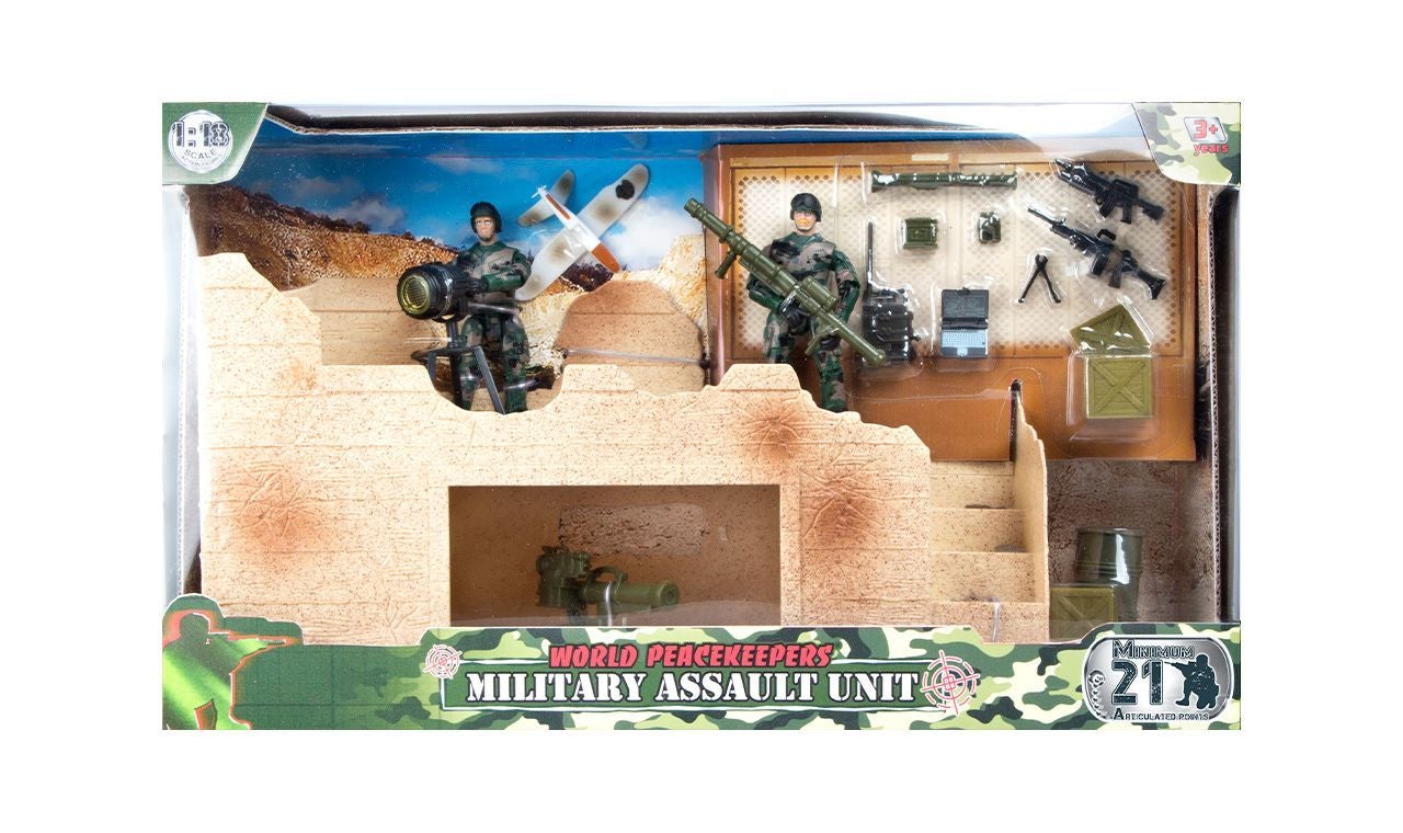 WORLD PEACEKEEPERS MILITARY PLAYSET MILITARY ASSAULT UNIT