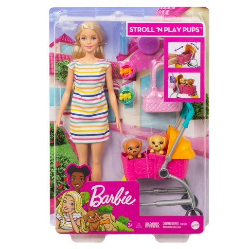 BARBIE STOLL 'N PLAY PUPS