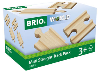 BRIO MINI STRAIGHT TRACK PACK 4 PACK 33393