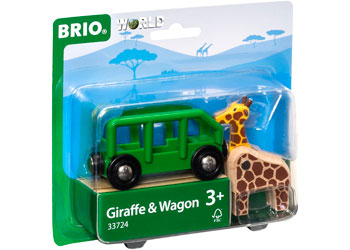 BRIO GIRAFFE AND WAGON