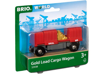 BRIO Vehicle Gold Load Cargo Wagon 2 pieces