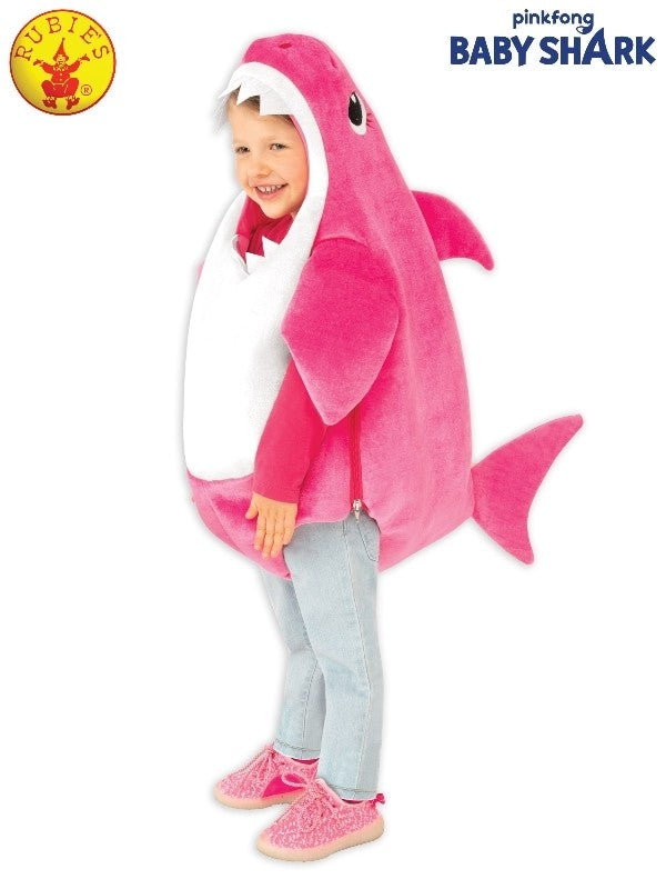 MUMMY SHARK DELUXE COSTUME PINK - SIZE TODDLER