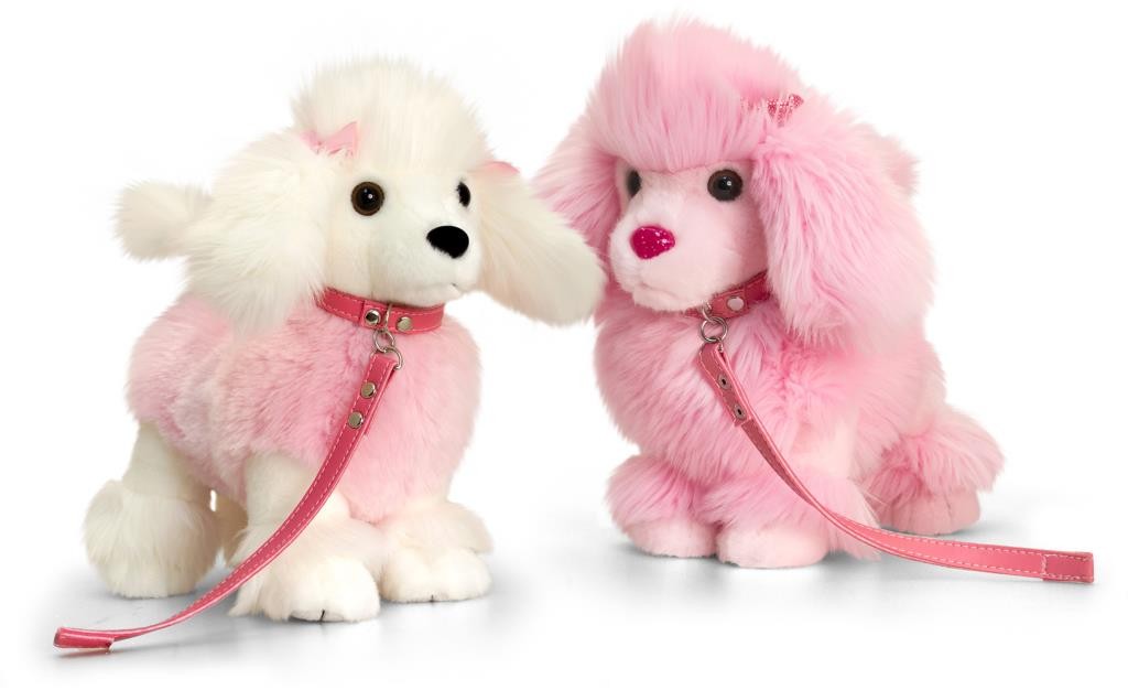 DOG WITH LEAD POODLE 30CM