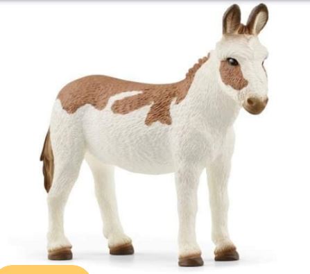 SCHLEICH - AMERICAN SPOTTED DONKEY