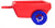 FOUNTAIN RED AND BLUE DUNE BUGGY TRAILER