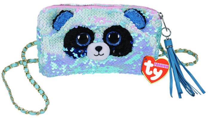 TY GEAR SEQUINS BAMBOO PURSE SQUARE