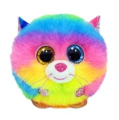 TY PUFFIES GIZMO RAINBOW CAT
