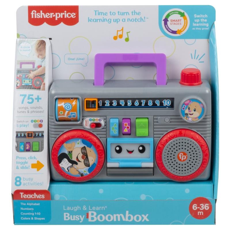 FISHER-PRICE BUSY BOOMBOX LAUGH & LEARN