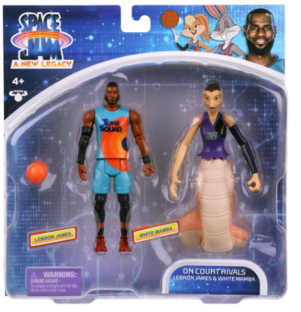 Space Jam: A New Legacy - On Court Rivals 2pk - Lebron James & White Mamba