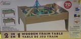 2 IN 1 WOODEN TRAIN TABLE