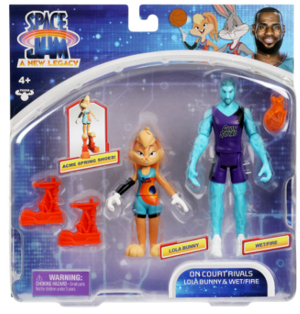 Space Jam: A New Legacy - On Court Rivals 2pk - Lola Bunny & Wet/Fire