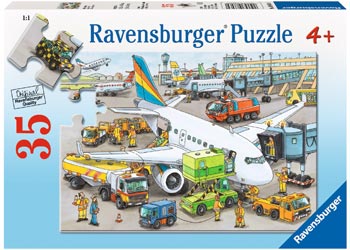 RAVENSBURGER 086030 BUSY AIRPORT 35PC PUZZLE
