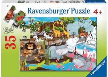 RAVENSBURGER - DAY AT THE ZOO 35PC PUZZLE
