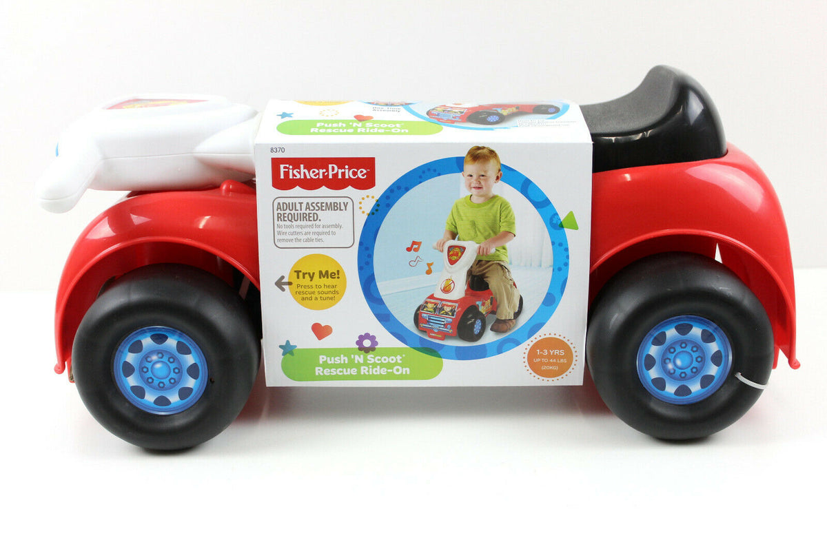 FISHER PRICE LITTLE PEOPLE RESCUE PUSH N SCOOT