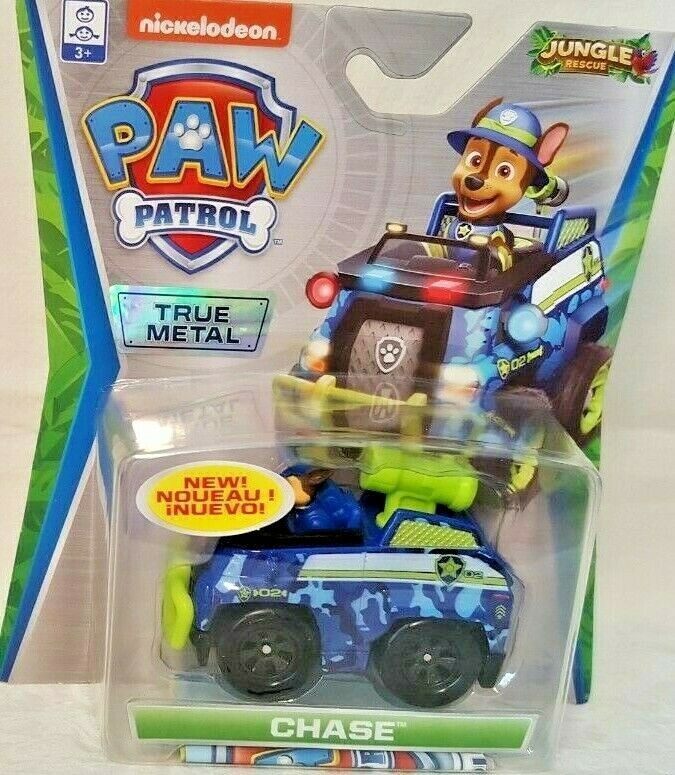 PAW PATROL METAL VEHICLE JUNGLE RESCUE ASST CHASE
