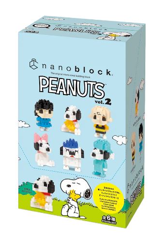 NANOBLOCK MINI PEANUTS VOL.2 BOX (6)