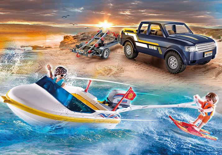 PLAYMOBIL PICK-UP WITH SPEEDBOAT - 70534