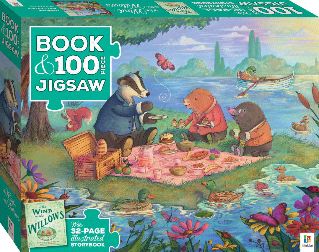 BOOK WITH 100 PIECE JIGSAW WIND IN WILLOW | Toyworld Frankston | Toyworld Frankston